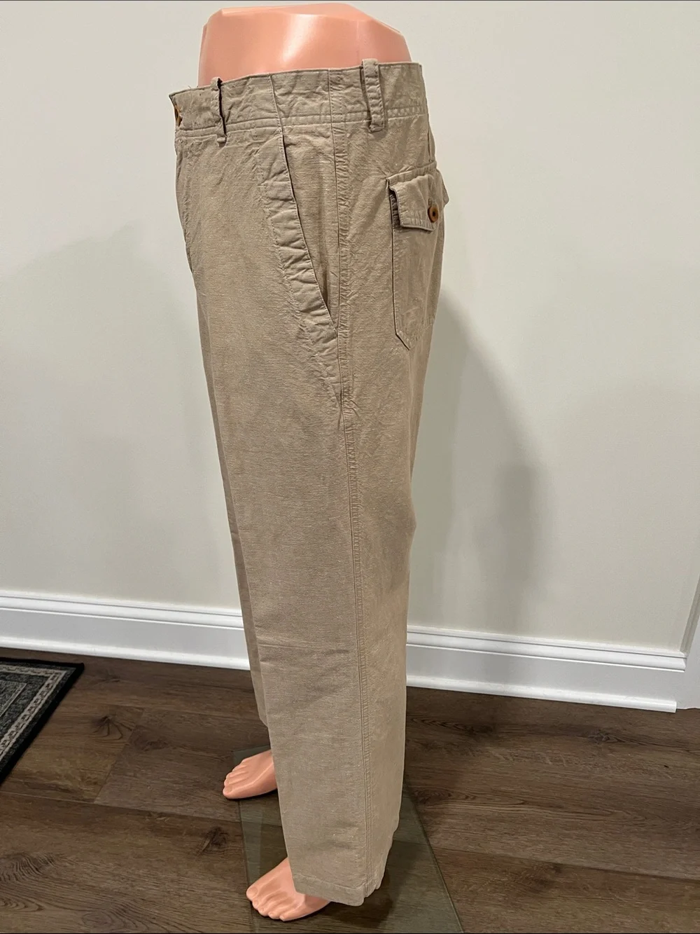 Banana Republic Relaxed Fit Linen/Cotton Blend Casual Pants Size 35/32